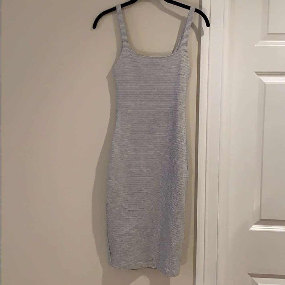 Zara Striped midi dress